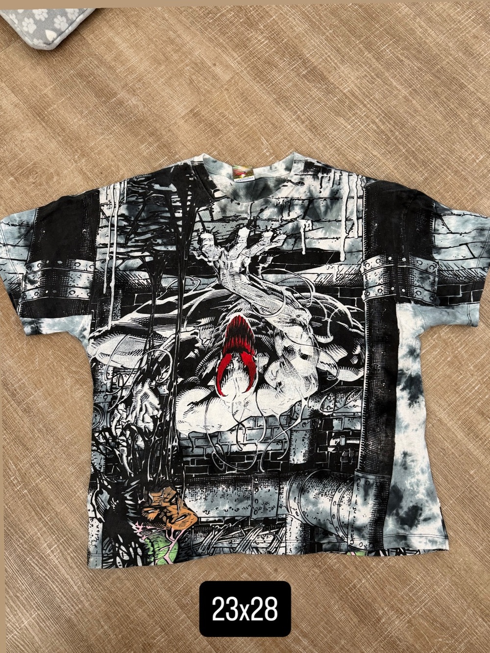 Vintage rush vintagerush anti venom men’s large tie dye tee